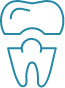 Animated tooth with dental crown